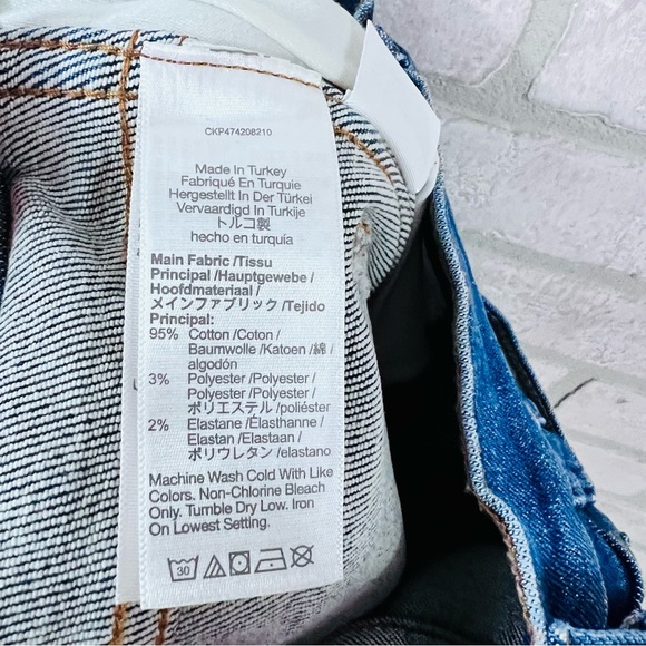 Madewell NWT Stovepipe Slim Straight Leg Jeans in Auraria Wash Size 24 - Picture 12 of 13